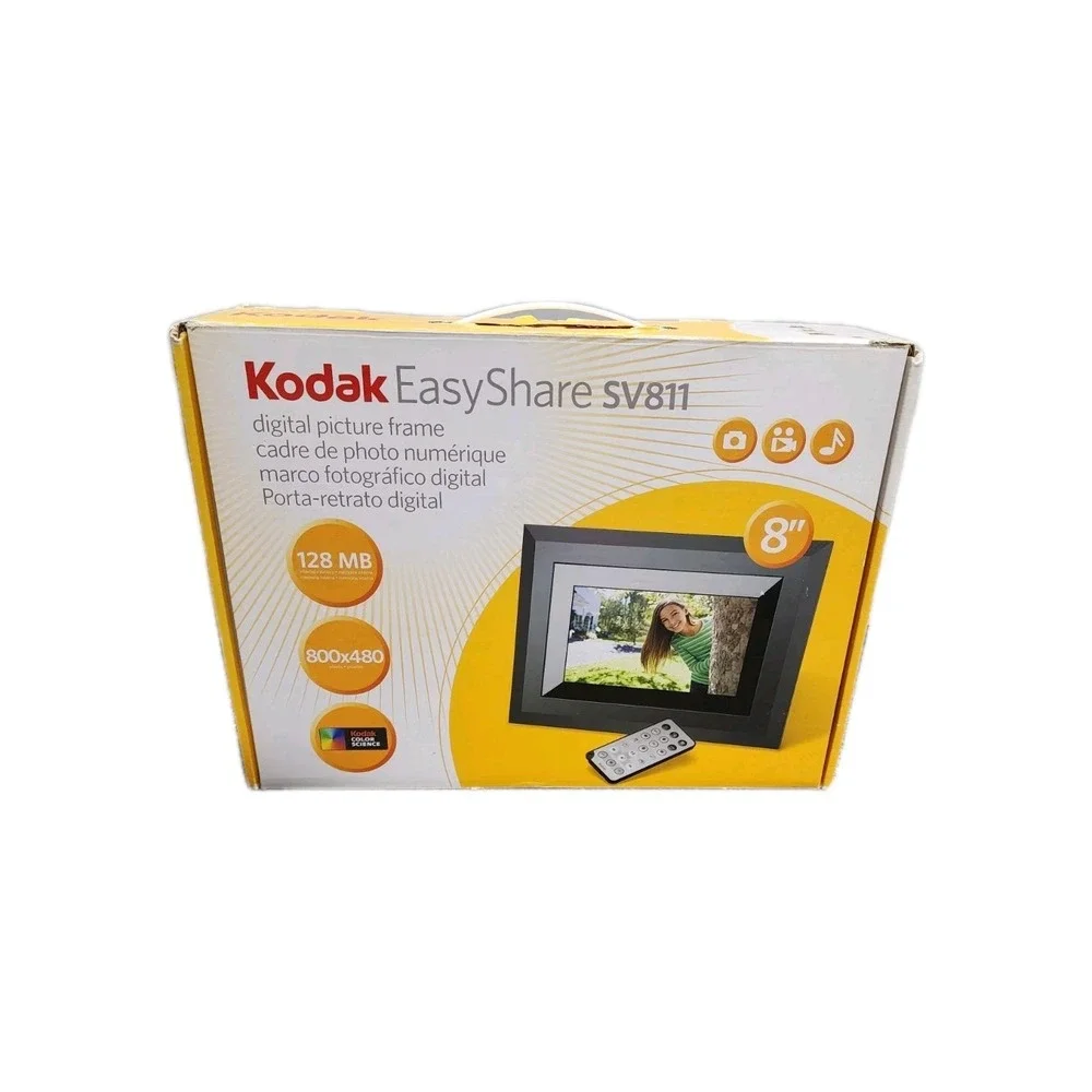 Kodak EasyShare SV811 8 High Resolution Digital Picture Frame W/Remote‎ Control